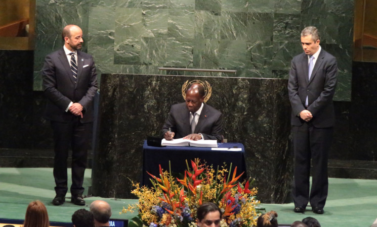 Cérémonie de signature de l’Accord de Paris sur les changements climatiques - Allocution de S.E.M Alassane OUATTARA