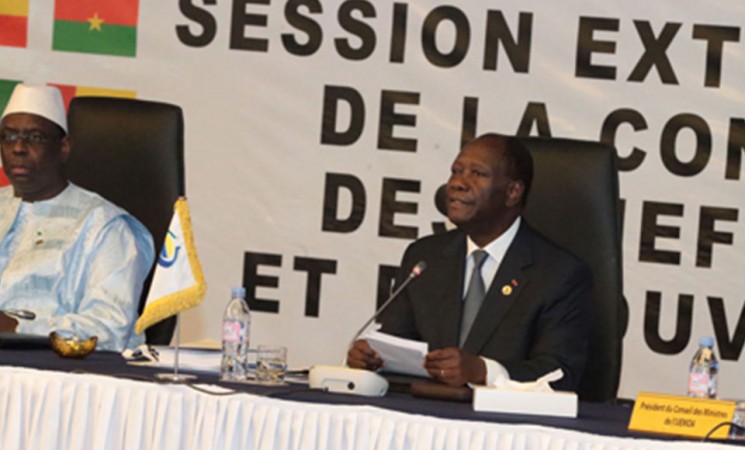 Session extraordinaire de la conférence des Chefs d’Etat et de Gouvernement de l’Union Economique et Monétaire Ouest Africaine : Allocution de SEM Alassane OUATTARA