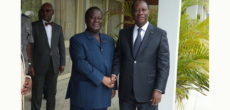 Entretien du Président de la République, S.E.M. Alassane OUATTARA, avec le Président Henri Konan BEDIE