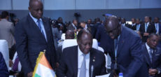 Cérémonie d’ouverture de la session extraordinaire de l’Union Africaine, en présence du Président Alassane Ouattara, ce samedi 15 octobre 2016, à Lomé (Togo)