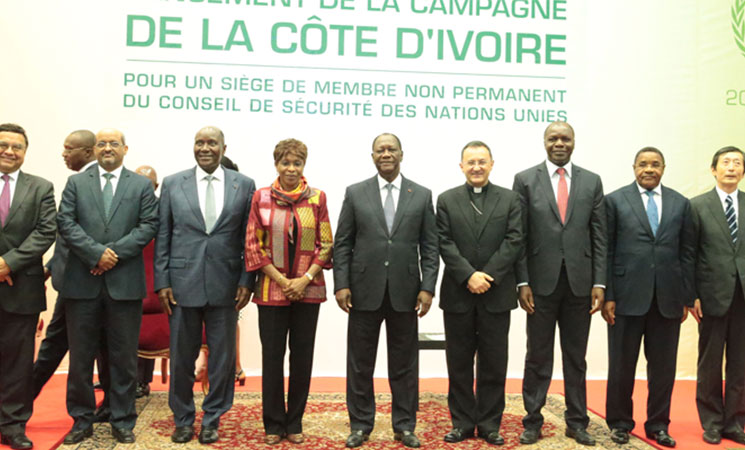 Le Chef de l’Etat a procédé au lancement officiel de la campagne de la Côte d’Ivoire pour un siège de Membre non permanent du Conseil de Sécurité de l’ONU.