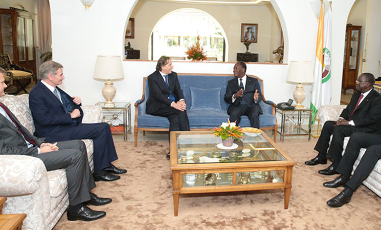 Le Chef de l’Etat a échangé avec M. Albert Gérard KOENDERS, Président du Conseil des Ministres des Affaires Etrangères de l’Union Européenne