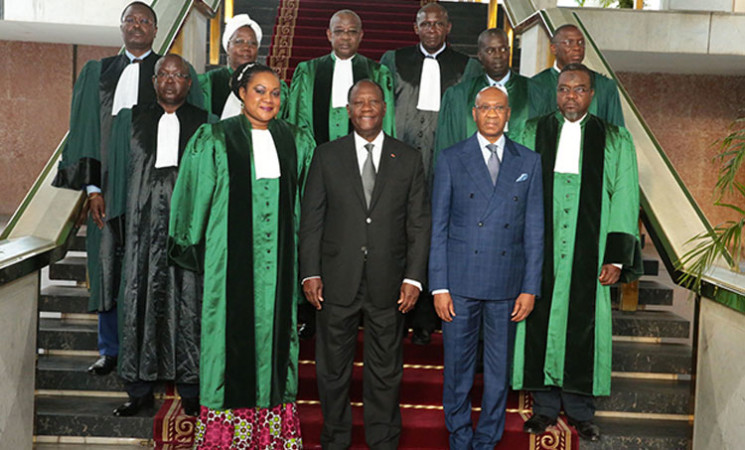 Le Chef de l’Etat a présidé la cérémonie de prestation de serment des nouveaux membres de la Cour de justice de l’UEMOA