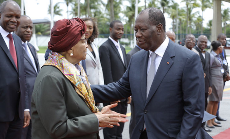 Le Chef de l’Etat a eu un entretien avec la Présidente de la République du Libéria