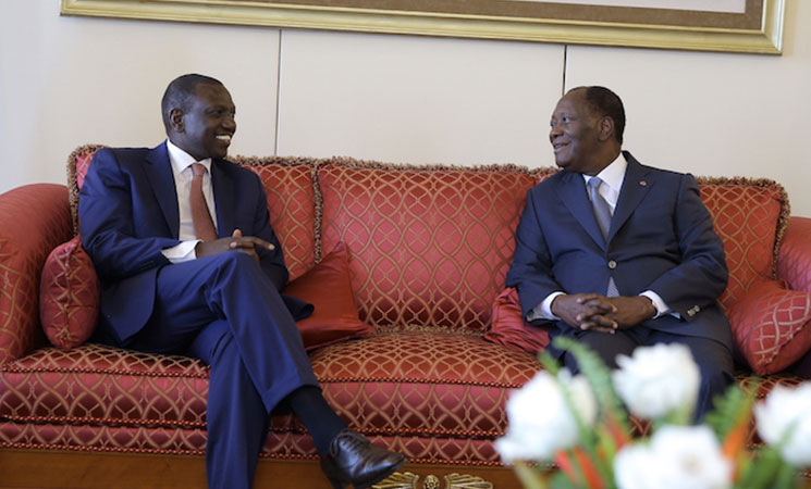 Le Chef de l’Etat a eu un entretien avec le Vice- Président du Kénya.