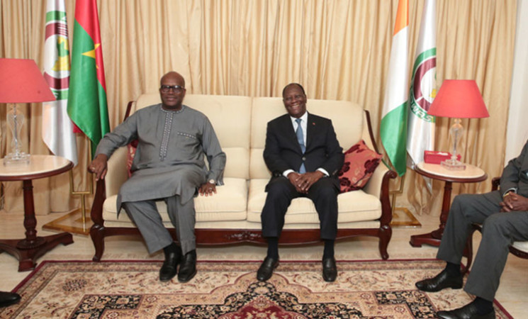 Le Président de la République du Faso est arrivé à Yamoussoukro pour prendre part à la 5ème Conférence au Sommet du Traité d’Amitié et de Coopération