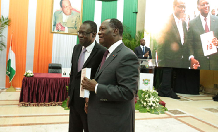 Le Chef de l’Etat a présidé la cérémonie de dédicace des discours et messages du Président Félix HOUPHOUET - BOIGNY.