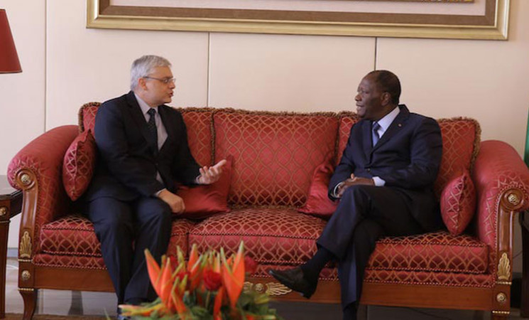 Le Chef de l’Etat a échangé avec le Directeur Afrique de Total Exploration et Production.