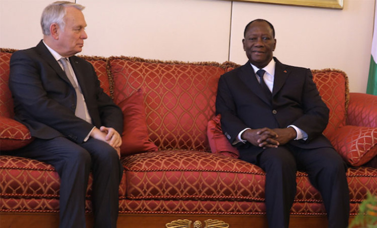 Le Chef de l’Etat a échangé avec les Ministres français des Affaires Etrangères et de l’Intérieur.