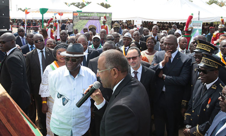 Le Chef de l’Etat a inauguré les travaux de bitumage de la route Boundiali – Tengrela – Frontière Mali.