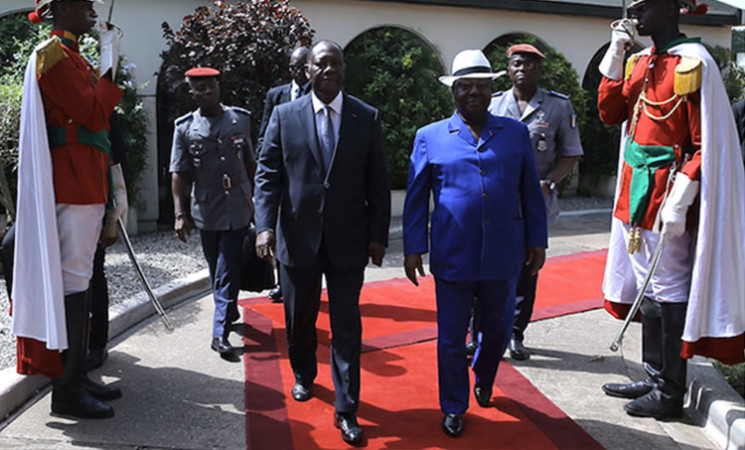 Le Chef de l’Etat a eu un entretien avec le Président Henri Konan BEDIE, à Daoukro