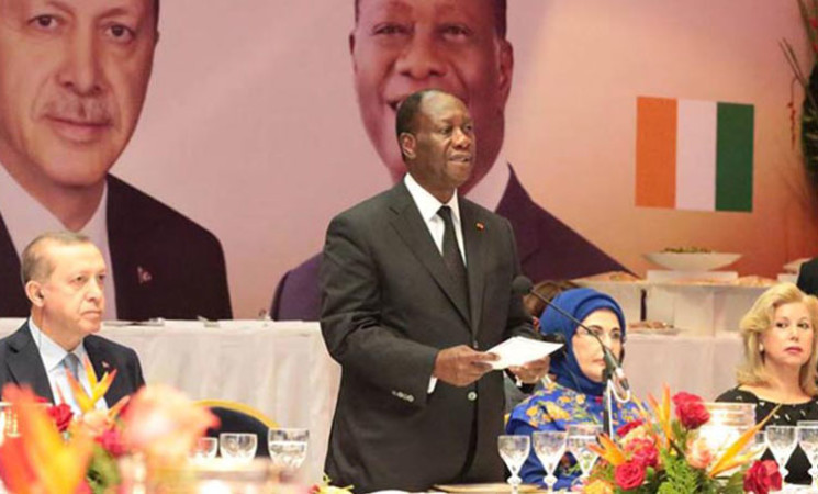 Discours de SEM Alassane OUATTARA, lors du dîner offert en l'honneur du Président de la Turquie, SEM Recep Tayyip ERDOGAN, à l'occasion de sa visite officielle en Côte d'Ivoire