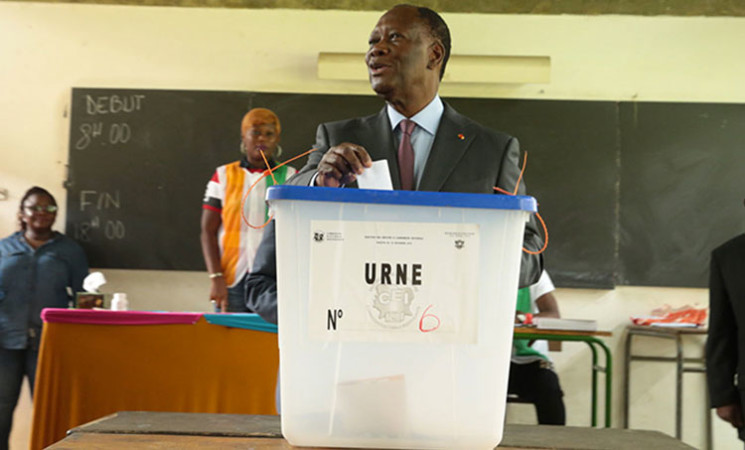 Le Chef de l’Etat a voté au Lycée Sainte - Marie dans le cadre des élections législatives