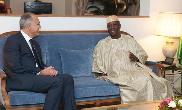 Le Chef de l’Etat a échangé avec le Ministre des Affaires Etrangères du Maroc.