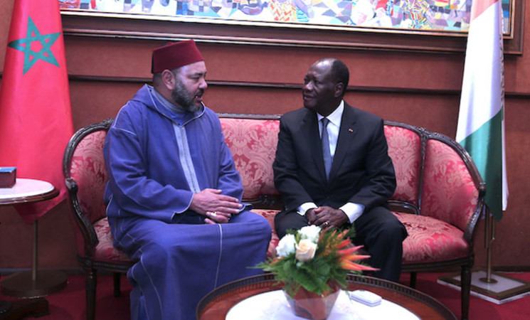 Le Roi du Maroc est arrivé à Abidjan pour une visite d’amitié et de travail