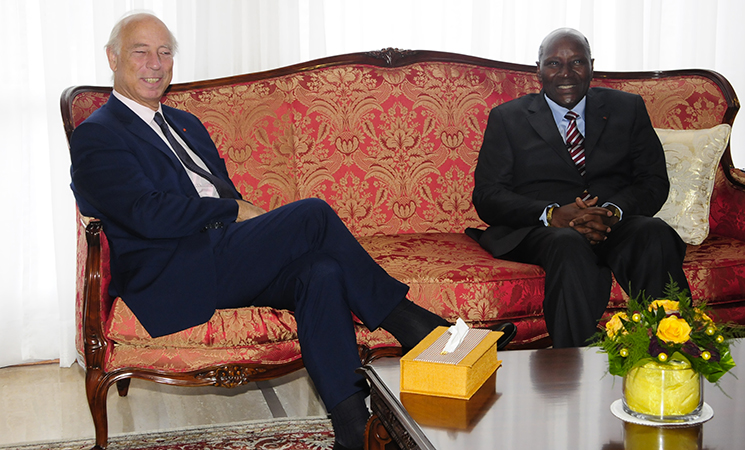 Le Vice-Président de la République a reçu en audience le vice-président du CIAN et le Directeur Afrique de HEC