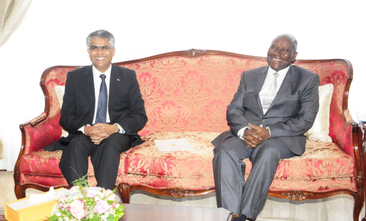 Le vice-Président de la République a eu un entretien avec l’ambassadeur de l’Afrique du Sud en Côte d’Ivoire