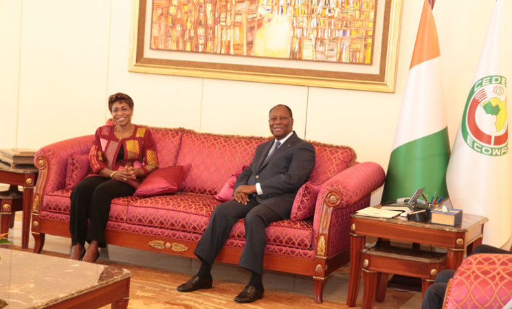 Le Chef de l’Etat a eu un entretien avec la Représentante Spéciale du Secrétaire Général des Nations Unies en Côte d’Ivoire