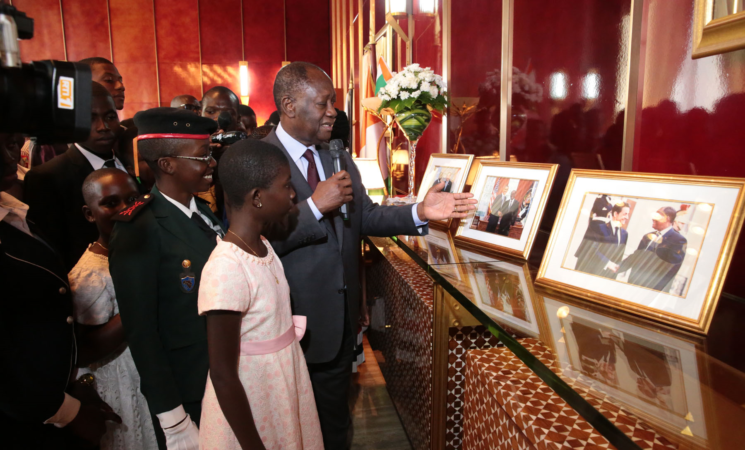 Les meilleurs élèves de Côte d’Ivoire visitent le Palais de la Présidence de la République