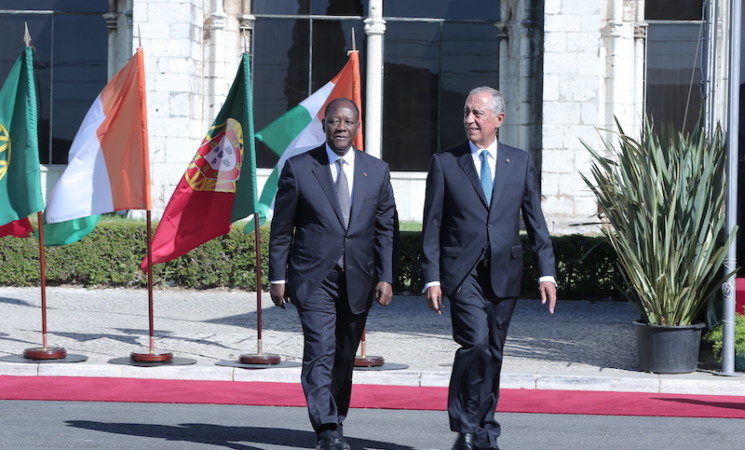 Le Chef de l’Etat a eu un entretien avec le Président Marcelo Rebelo De SOUSA, au Palais de Belém