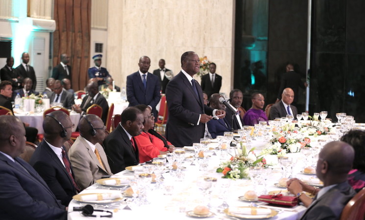 ALLOCUTION DE S.E.M. ALASSANE OUATTARA LORS DU DINER OFFERT EN L’HONNEUR DE S.E.MME ELLEN JOHNSON SIRLEAF