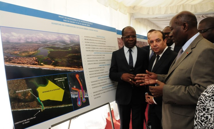 Le vice-président de la République a visité le chantier de la Baie de Cocody.