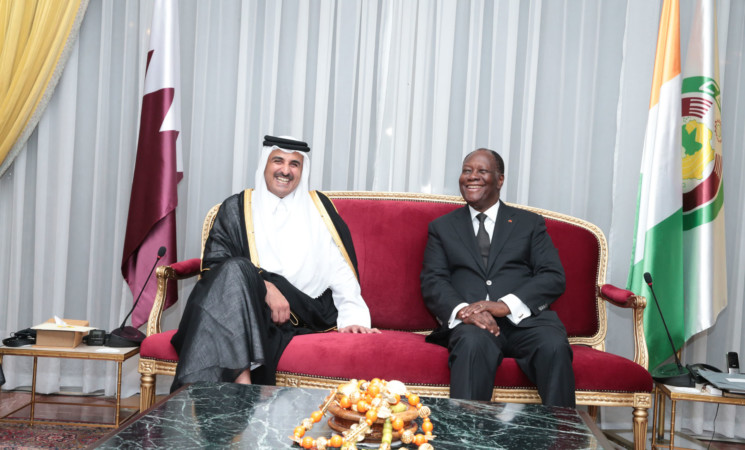 Le Chef de l’Etat a eu un entretien avec l’Emir du Qatar
