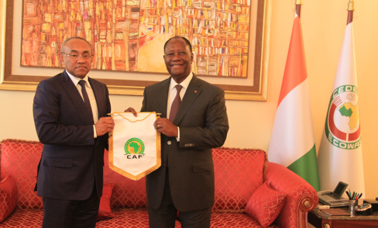 Le Chef de l’Etat a échangé avec le Président de la CAF