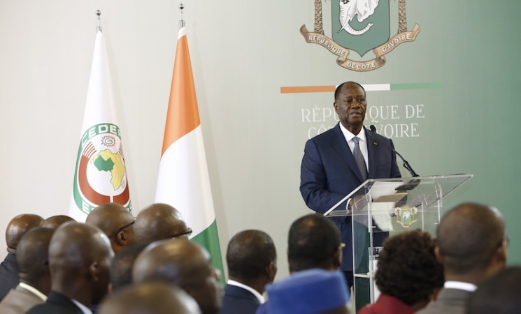 DISCOURS DE S.E.M. ALASSANE OUATTARA LORS DE LA CÉRÉMONIE DE PRÉSENTATION DES VŒUX A LA PRESSE