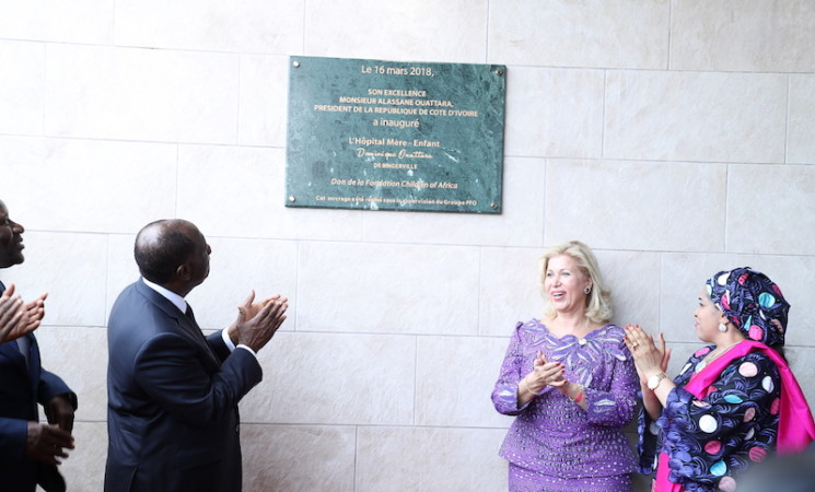Le Chef de l’Etat a inauguré l’Hôpital Mère – Enfant de Bingerville.