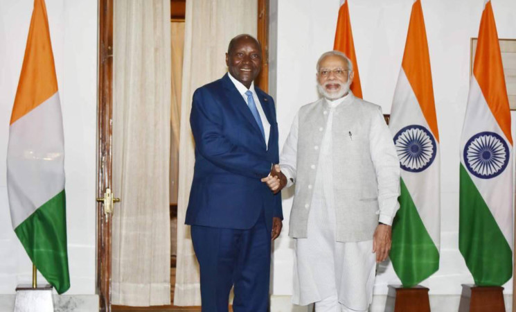 Le vice-Président de la République a échangé avec le Premier ministre indien à New Delhi