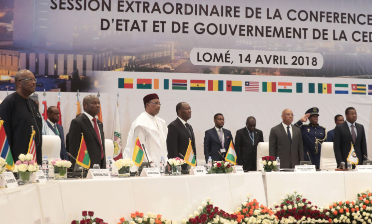 Le Chef de l’Etat a pris part à un Sommet extraordinaire des Chefs d’Etat et de Gouvernement de la CEDEAO, à Lomé