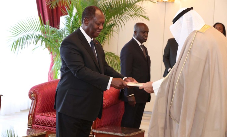 Le Chef de l’Etat a reçu les lettres de créance de cinq nouveaux Ambassadeurs accrédités en Côte d’Ivoire