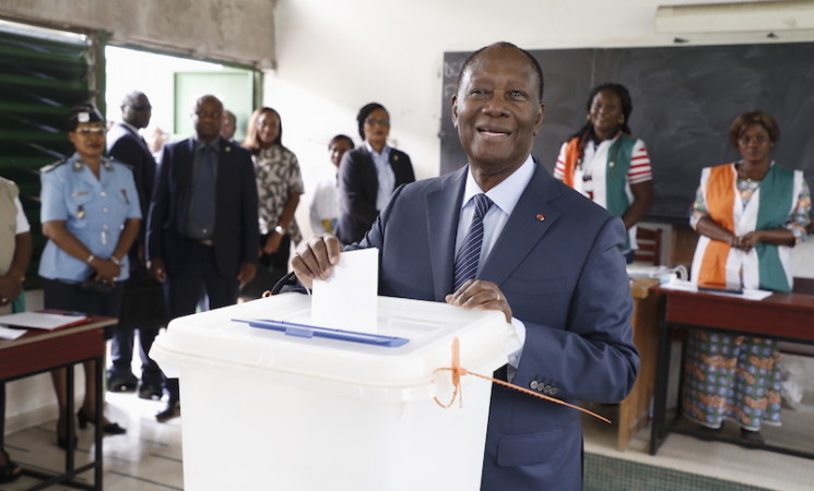 Le Chef de l’Etat a voté au Lycée Sainte Marie dans le cadre des élections municipales et régionales