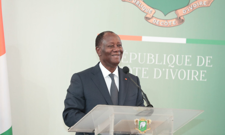 ALLOCUTION DE SEM ALASSANE OUATTARA A L'OCCASION DE LA CÉRÉMONIE DE PRÉSENTATION DE VŒUX DE NOUVEL AN A LA PRESSE ET AUX MÉDIAS