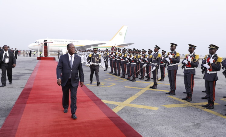 Le Chef de l’Etat a regagné Abidjan après un séjour en Éthiopie et en France