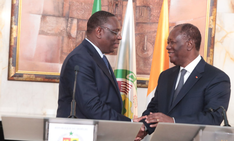 Le Chef de l’Etat a eu un entretien avec le Président sénégalais, en visite d’Etat à Abidjan.