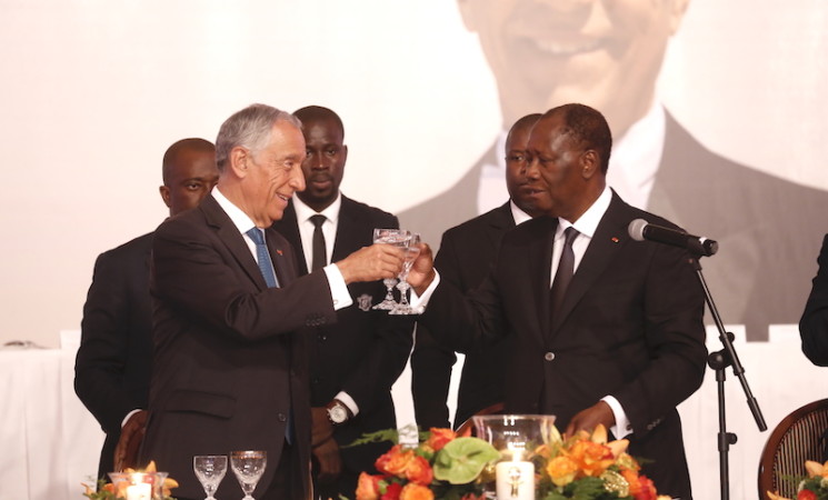Le Chef de l’Etat et la Première Dame ont offert un dîner officiel en l’honneur du Président portugais, en visite d’Etat en Côte d’Ivoire