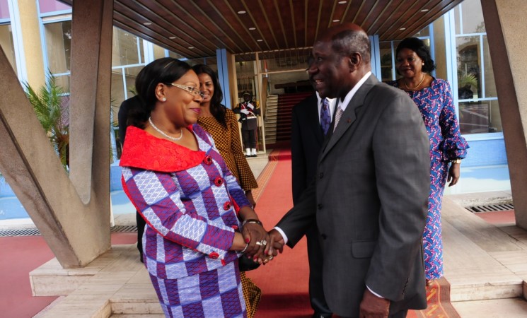 Le vice-Président de la République a reçu en audience l’ancienne Présidente de Transition de la République centrafricaine