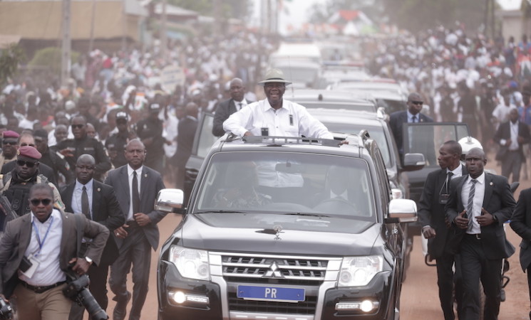 Le Chef de l’Etat a animé un meeting à Kouassi-Kouassikro dans le cadre de sa Visite d’Etat dans la Région du N’Zi.