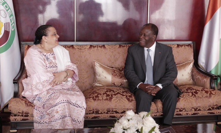 Le Chef de l’Etat a échangé avec l’Ambassadeur de Guinée en Côte d’Ivoire.