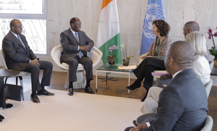 Le Chef de l’Etat a eu un entretien avec la Directrice Générale de l’UNESCO à Paris.