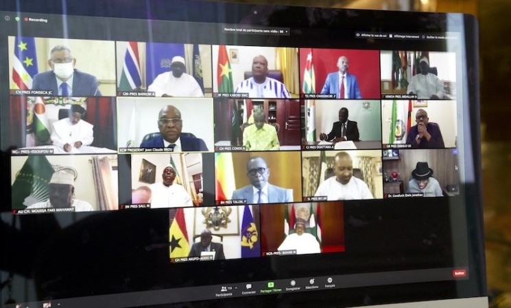 Le Chef de l’Etat a pris part, par visioconférence, à un Sommet extraordinaire des Chefs d’Etat et de Gouvernement de la CEDEAO sur la situation sociopolitique au Mali
