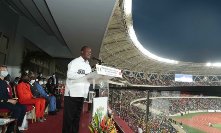 DISCOURS DE S.E.M ALASSANE OUATTARA À L’OCCASION DE L’INAUGURATION DU STADE OLYMPIQUE D’EBIMPE