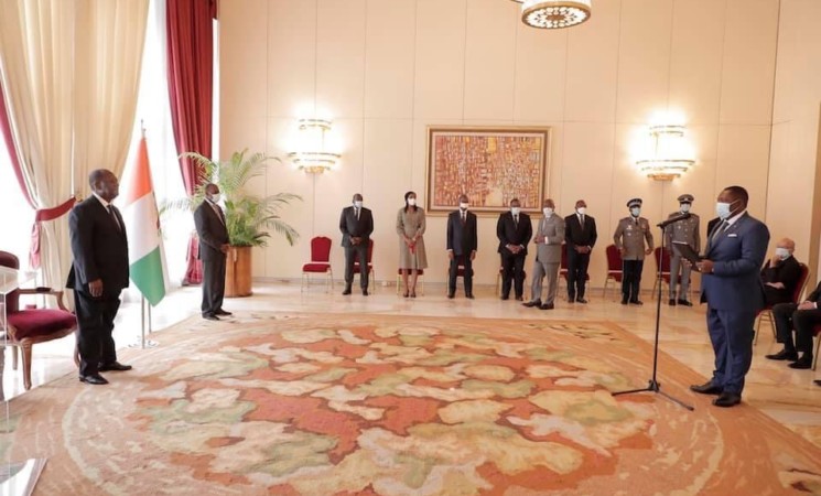 DISCOURS DU PRÉSIDENT ALASSANE OUATTARA LORS DE LA PRESENTATION DES LETTRES DE CREANCE DE NOUVEAUX AMBASSADEURS