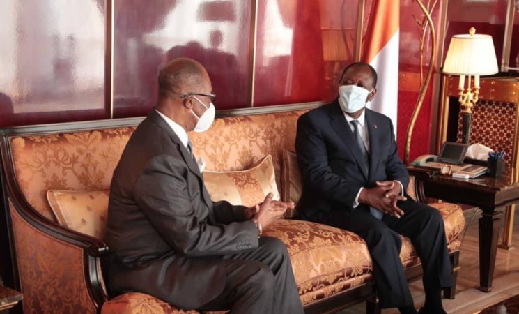 Le Chef de l’Etat a eu un entretien avec l’Ambassadeur du Ghana en Côte d’Ivoire