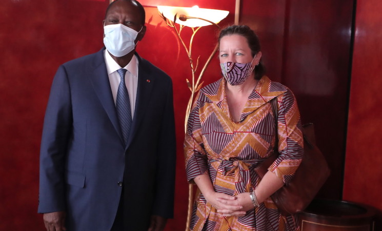 Le Chef de l’Etat a échangé avec les Ambassadeurs de Grande-Bretagne et du Brésil en Côte d’Ivoire