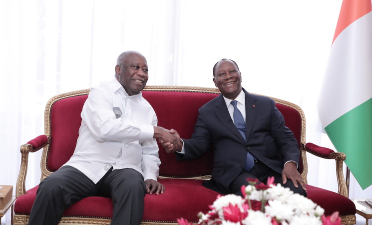 Le Chef de l’Etat a eu un entretien avec l’ancien Président Laurent GBAGBO