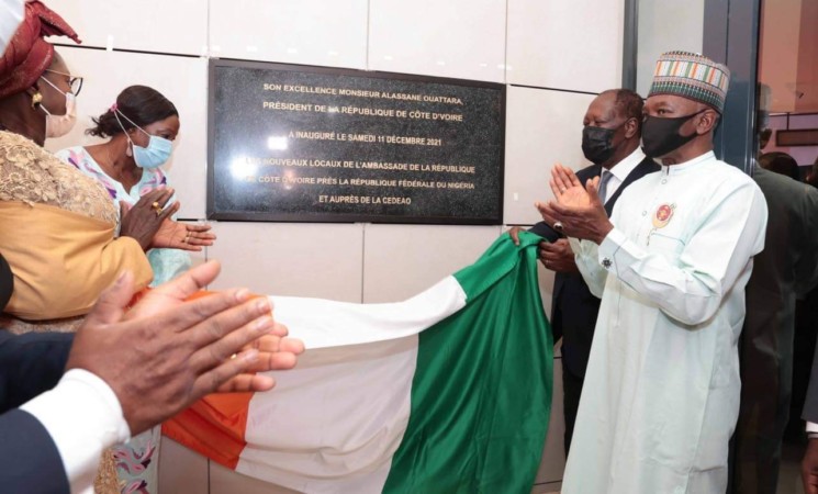 Le Chef de l’Etat a inauguré la nouvelle Chancellerie de la Côte d’Ivoire au Nigéria