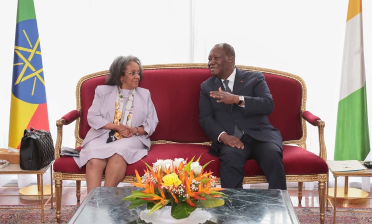 Le Chef de l’Etat a eu un entretien avec la Présidente de l’Ethiopie